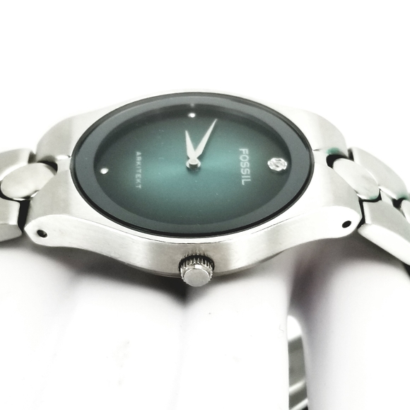 Fossil Arkitekt Watch FS2857 Blue Face WR Diamond - Picture 7 of 12